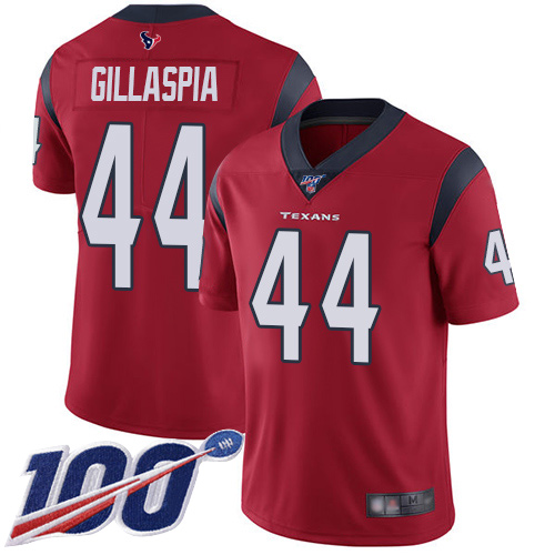 Houston Texans Limited Red Men Cullen Gillaspia Alternate Jersey NFL Football 44 100th Season Vapor Untouchable